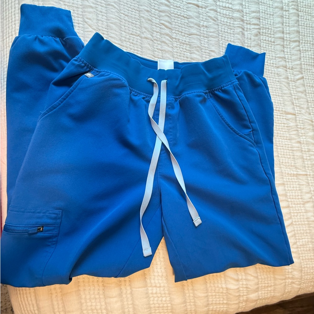 Blue Athletic Shorts with Drawstring